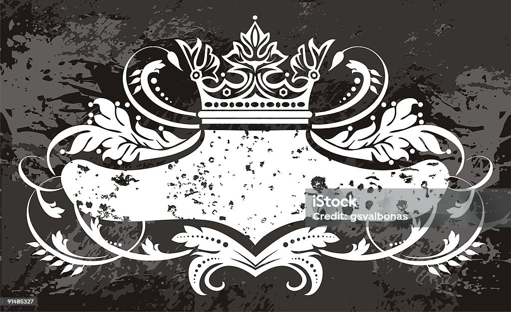 Logotipo da coroa - Ilustração de Antigo royalty-free