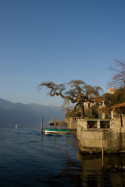 istock Lake Orta with a Blue Sky - Italy 91485491