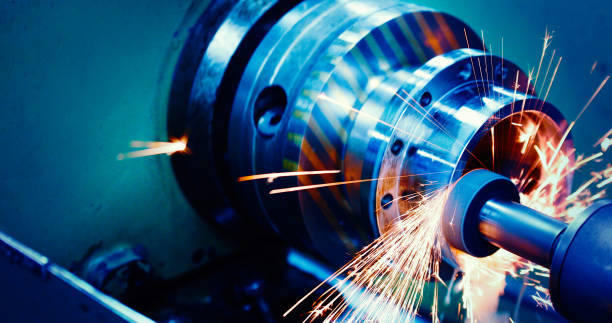istock machine tool in metal factory with drilling cnc machines 914855924