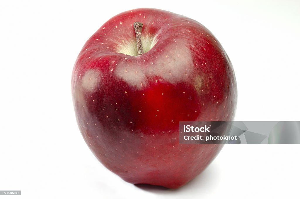 Red Apple on White  Apple - Fruit Stock Photo