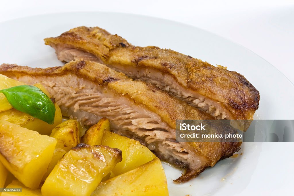 Delizioso arrosto di maiale-fette - Foto stock royalty-free di Alimentazione sana