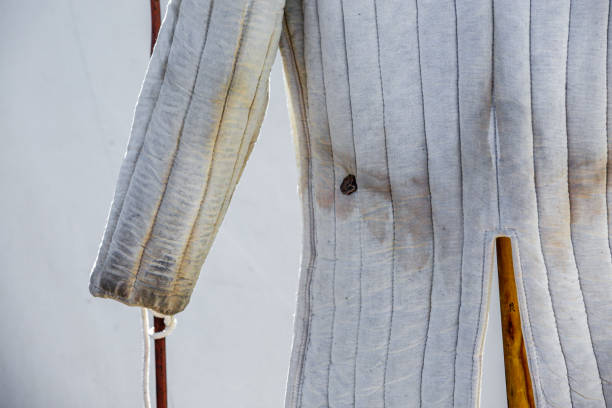 istock gambeson hanging on a clothes rack 914866628