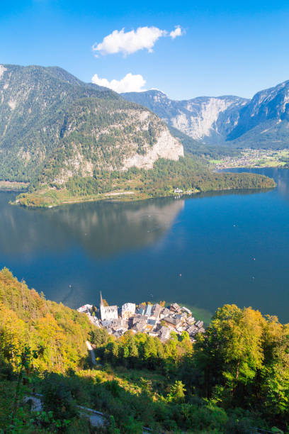istock Hallstatt City From Alp Mountains 914870972