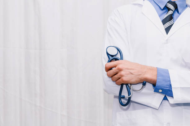 istock Doctor with stethoscope in hospital 914872706