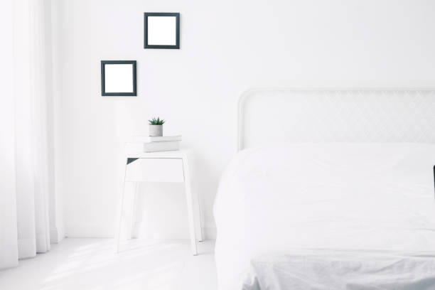 istock White badroom modern furniture interior 914876164