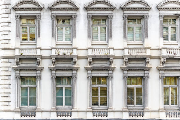 fasada neoklasycznego budynku w londynie - neo classical architecture zdjęcia i obrazy z banku zdjęć