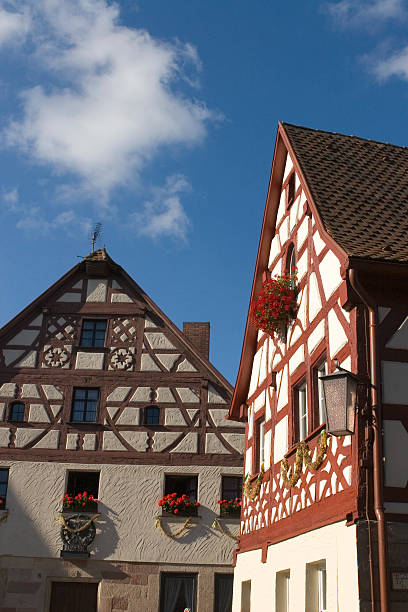 istock Old timbered houses in Germany 91487856