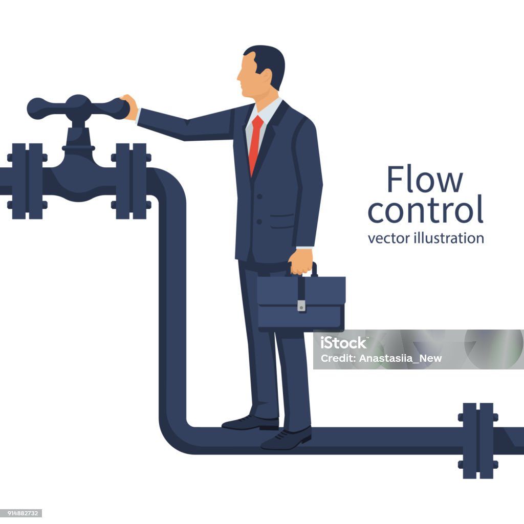 Contro Flow Flow Control Vector Stock Illustration - Download Image Now - Adult ...