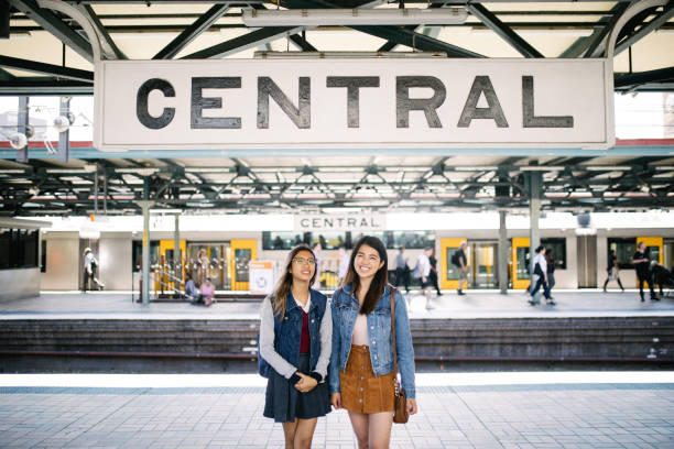 istock Asian hipsters in Sydney central train station 914883214