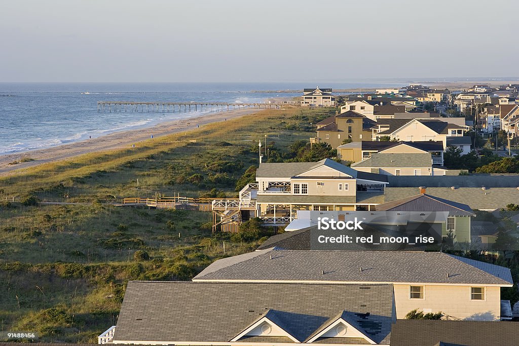 Overlooking Wrightville Beach  North Carolina - US State Stock Photo
