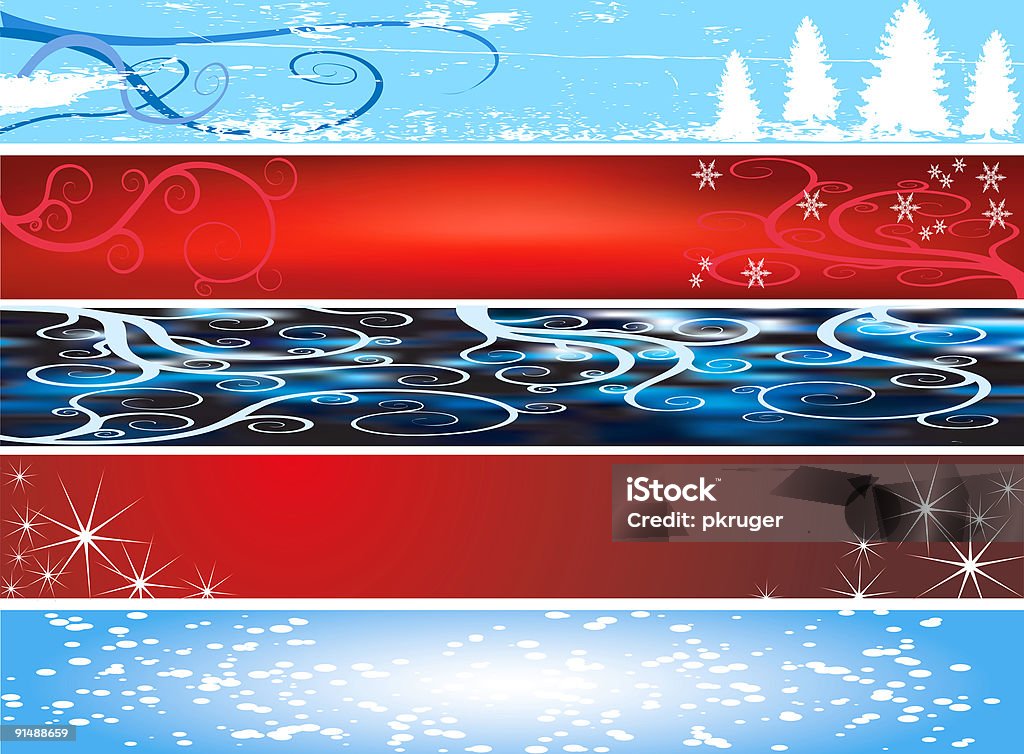 banners Navidad-sitio web - Ilustración de stock de Abstracto libre de derechos