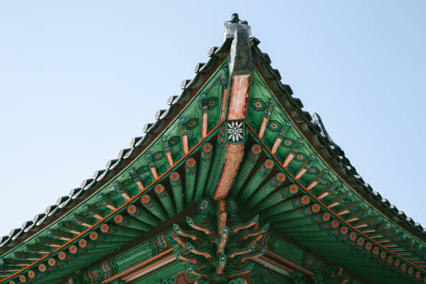 istock Gyeonghuigung Palace, Korean traditional old architecture 914895056
