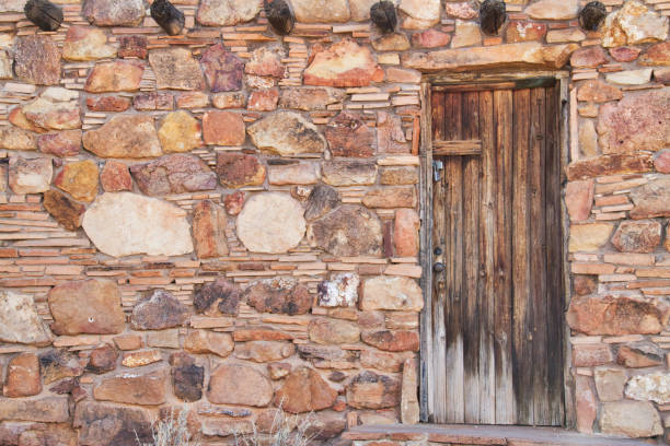 istock Door on Southwest Style Building 914897162