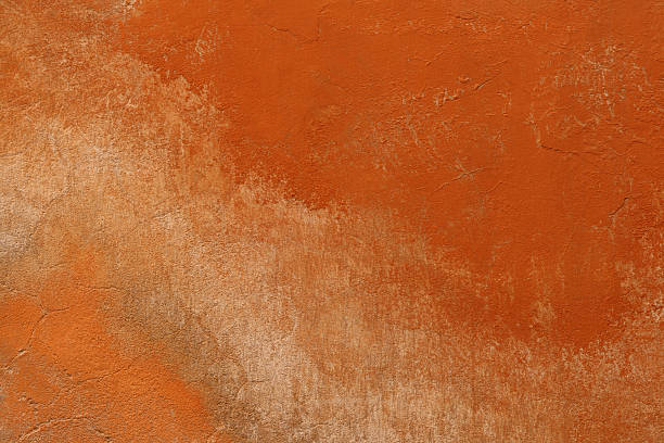 istock Red Roman grunge wall texture 91489805
