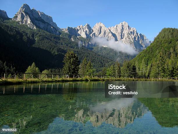 Lago Alpino - Fotografie stock e altre immagini di Acqua - Acqua, Albero, Alpi