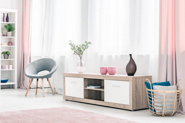 istock Pink living room interior 914905858