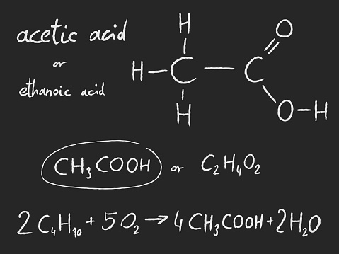 Acetic acid (ethanoic acid) - organic chemistry lesson.