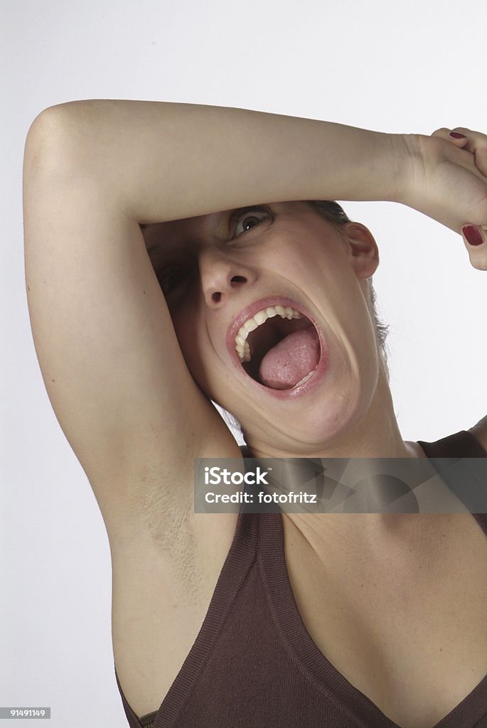 Junge Frau, die weint - Lizenzfrei Aggression Stock-Foto