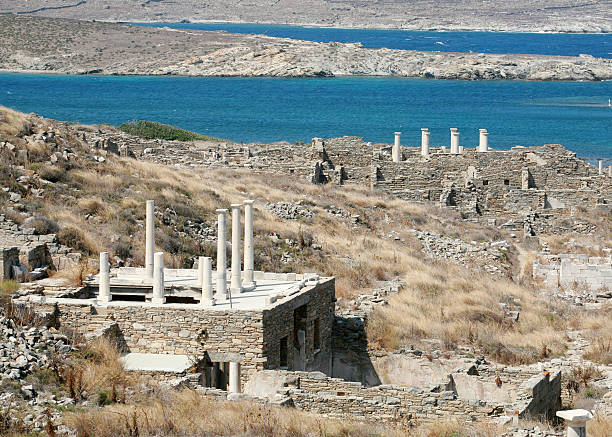 istock archaeological park at Delos, Greece 91491162