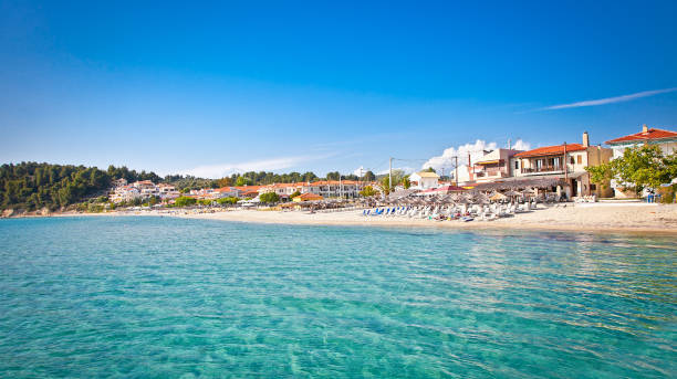 istock Sivri sand beach on Kassandra peninsula,  Greece. 914914040