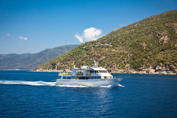 istock Touristic  boat at Halkidiki, Greece. 914914066