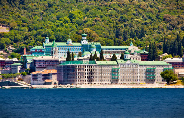 istock St. Pantaleon monastery at Mount Athos, Greece. 914914248