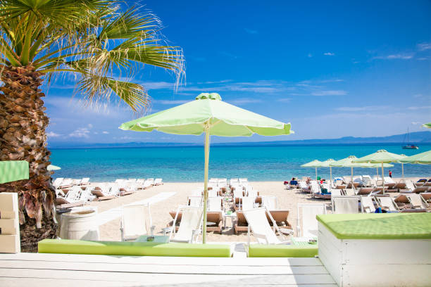 istock Hanioti beach on Kasandra peninsula, Halkidiki,  Greece. 914914310