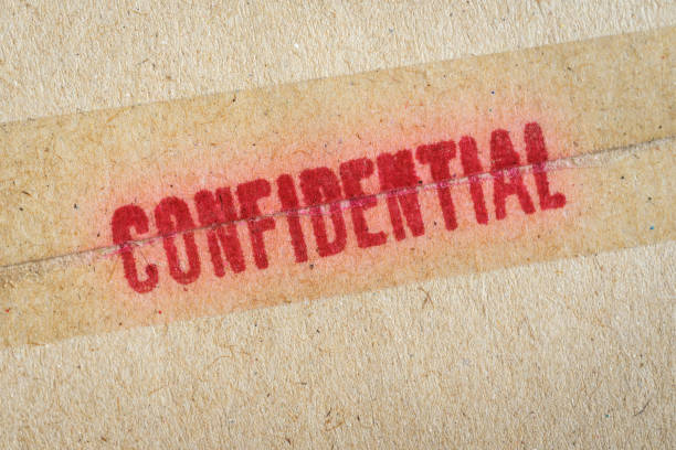 Vintage confidential file folder