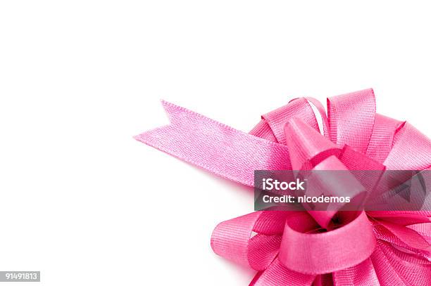 Różowy Bow - zdjęcia stockowe i więcej obrazów Bez ludzi - Bez ludzi, Białe tło, Fotografika