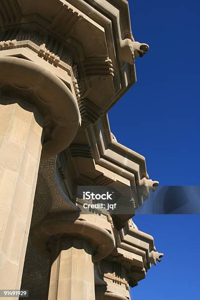 Park Guell Barcelona Stockfoto und mehr Bilder von Abstrakt - Abstrakt, Antonio Gaudi, Architektonische Säule