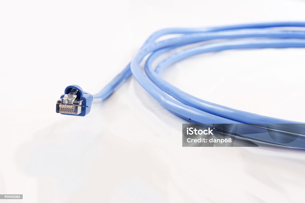 Accès à Internet par câble - Photo de Bleu libre de droits