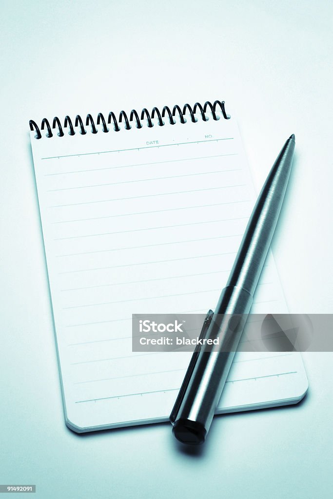 Notes  Ballpoint Pen Stock Photo