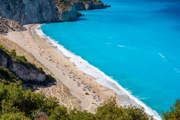istock Milos Beach bird's eye view in Greece 914921496