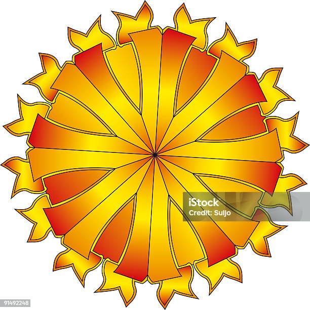 Golden Shield Stock Illustration - Download Image Now - Abstract, Backgrounds, Bright