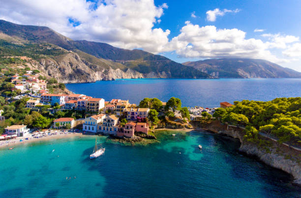 istock Kephalonia Village Assos in Greece 914929056