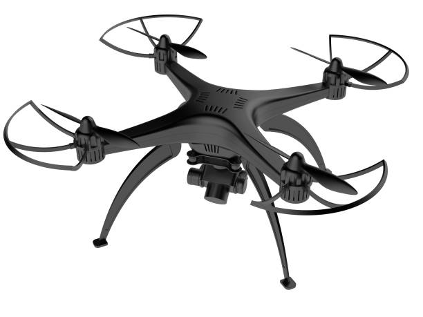 istock 3d illustration of a drone on a white background 914937262