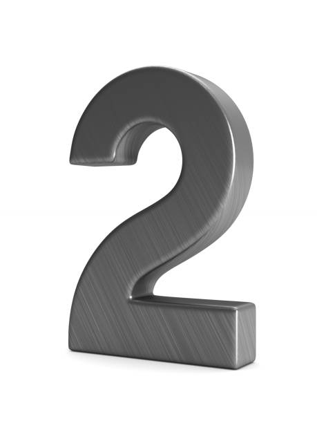 istock Number two on white background. Isolated 3D illustration 914945400