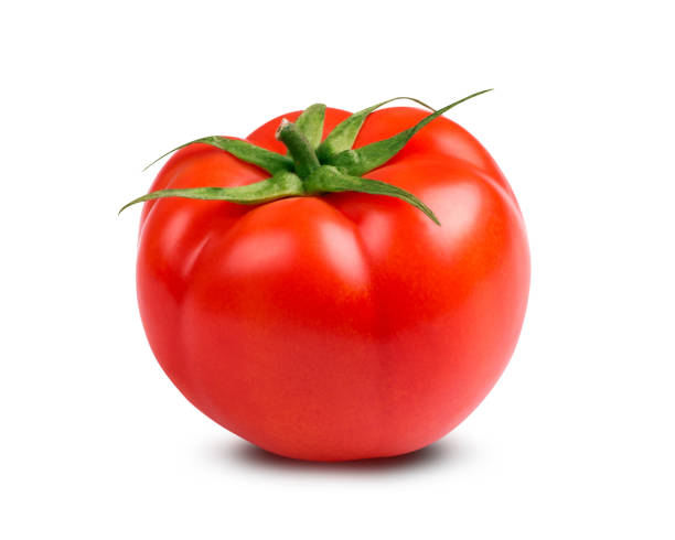 istock Fresh red tomato with green peduncle 914948614
