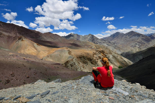 istock Tourist on trekking in India 914949540