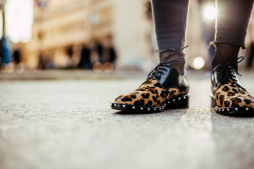 Businessman Slump Location Girl In Leopard Print Flat Shoes Stock Photo - Download Image Now - Shoe, Women, Oxford Shoe - iStock Businessman Slump Location Girl In Leopard Print Flat Shoes Stock Photo - Download Image Now - Shoe, Women, Oxford Shoe - iStock