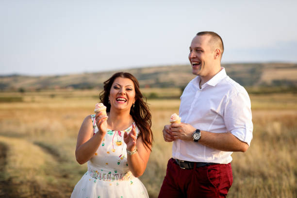 istock Loving couple having fun outdoors 914961152