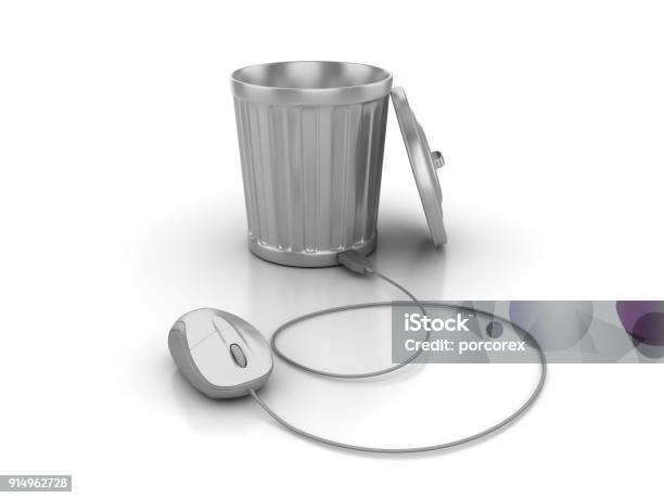 120+ computer mouse garbage garbage can technology... Garbage Can With Computer Mouse 3d Rendering Stock Photo - Download ...