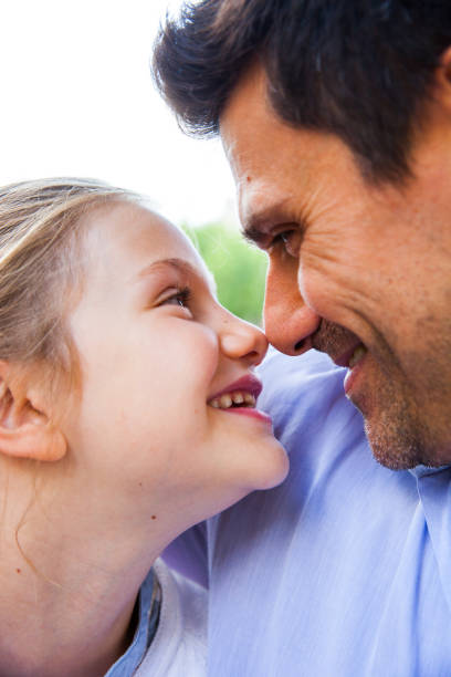 istock Super happy affectionate moment between father and young daughter 914965422