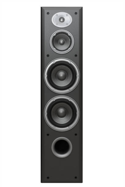 istock multi-band large sound column with a gray color with several speakers 914969100