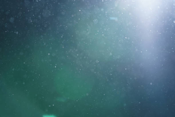 istock green lens flare with flying in the air particles 914972920