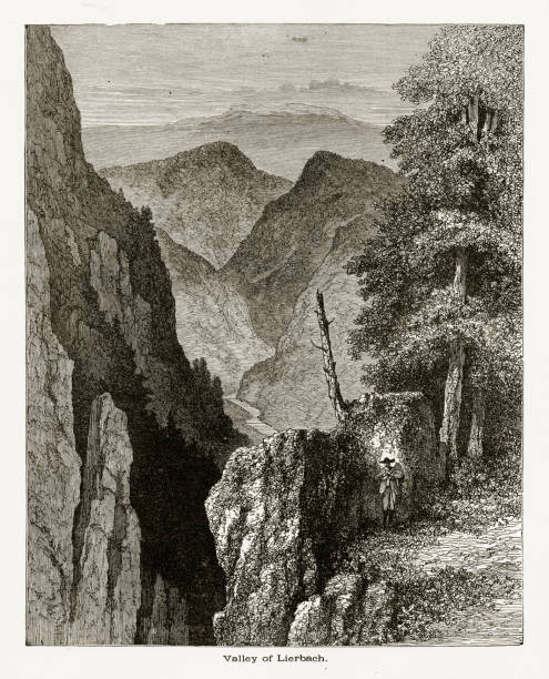 istock Valley of Lierbach in the Black Forest, Germany Circa 1887 914979116