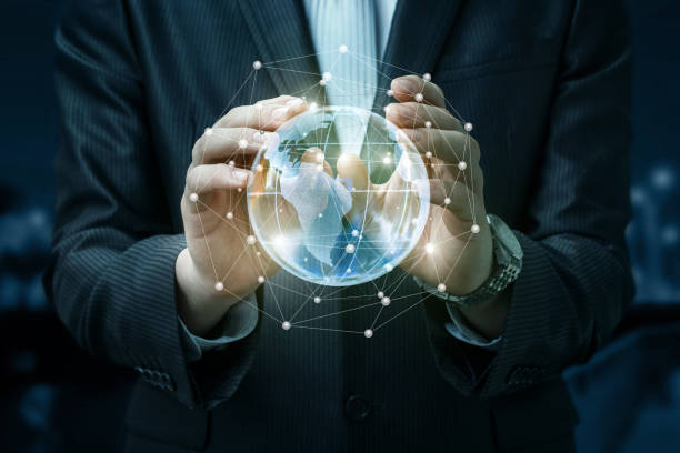 istock A businessman and a global network . 914983316