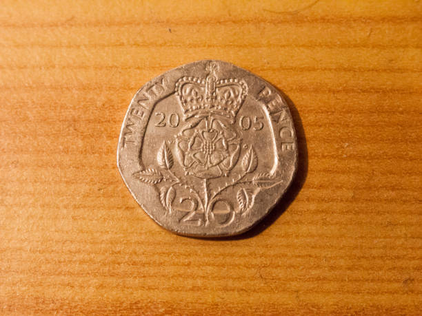 istock close up above 20p pence silver coin sterling uk 914986032