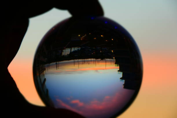 istock Herzliya Marina through a crystal ball 914986946