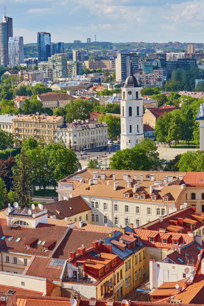 istock Beautiful panorama of Vilnius Old Town, Lithuania 914994570